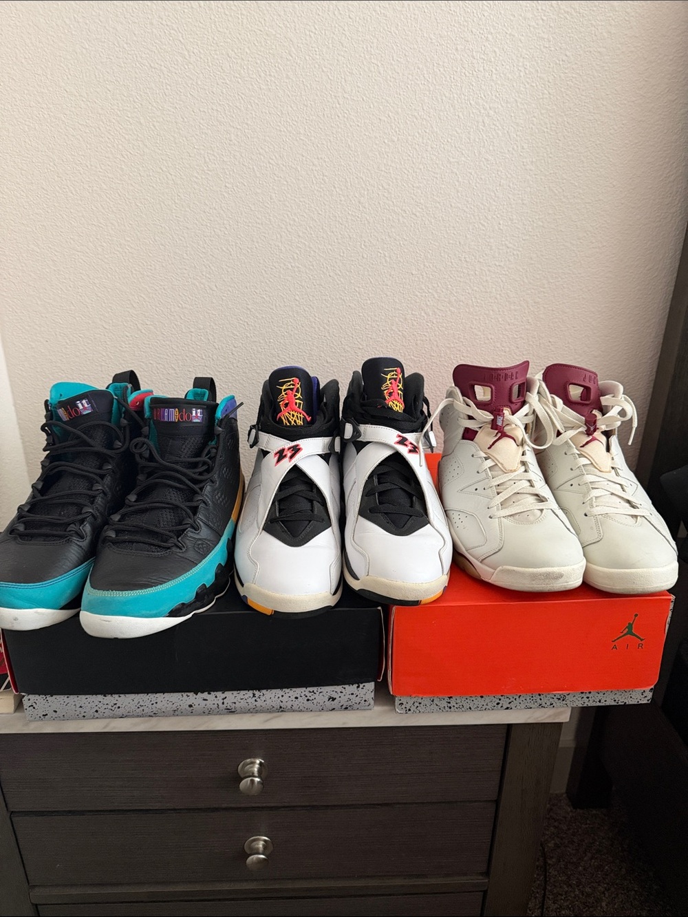 Nike Jordan 6 Retro Black/Teal/White/Purple Multi-Color Basketball Sneakers